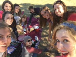 My friends and I went for a picnic and threw water balloons at each other. You are never too old to play at the park!